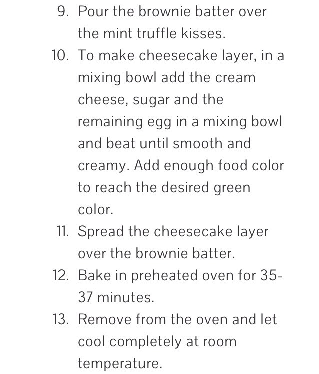 Mint Truffle Brownie Cheesecake Bars
