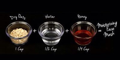 Dry dates + water + honey =moisturising face mask  
