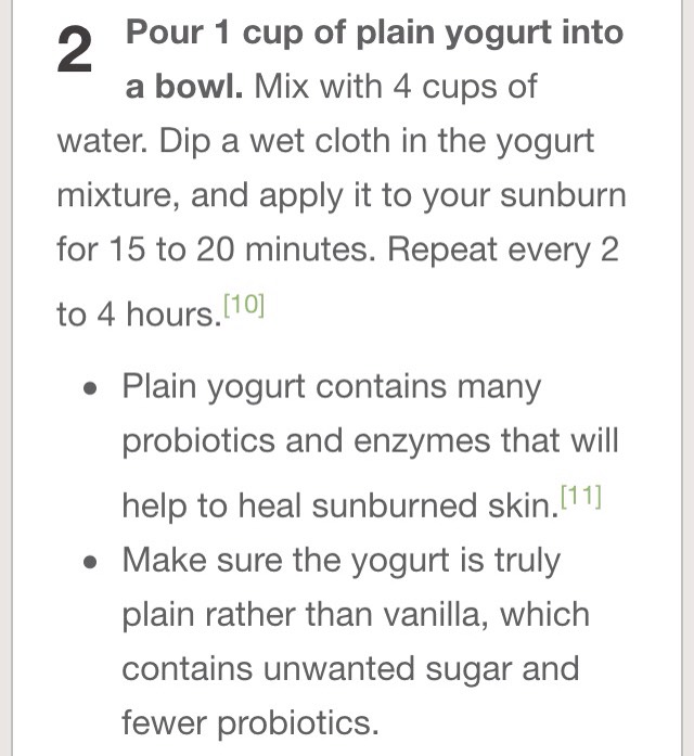 How To Get Rid Of Sunburn Overnight #greengoddess