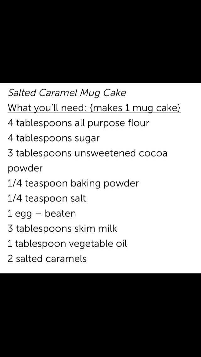 Salted Carmel Mug Cake!