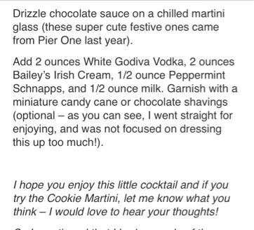 Cookie Martini