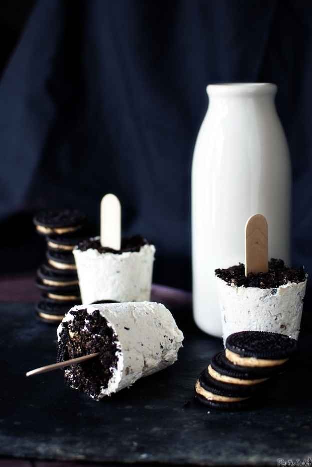 6. Peanut butter Oreo popsicles