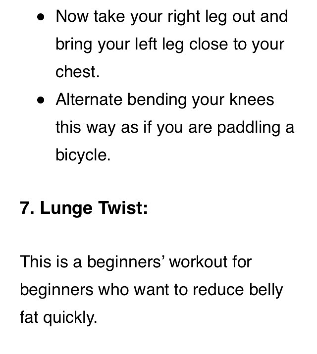 Best Stomach Weight Loss Exercises