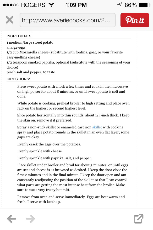 Mozzarella Sweet Potato And Egg Skillet Recipe!