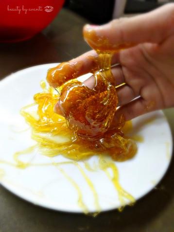 5. Sugaring.
Sugar waxing — or “sugaring”” — is definitely better left to the experts. Just like regular wax, sugaring can be a messy and very sticky process. If not done correctly, it can leave the skin bruised and irritated and even cause ingrown hairs.