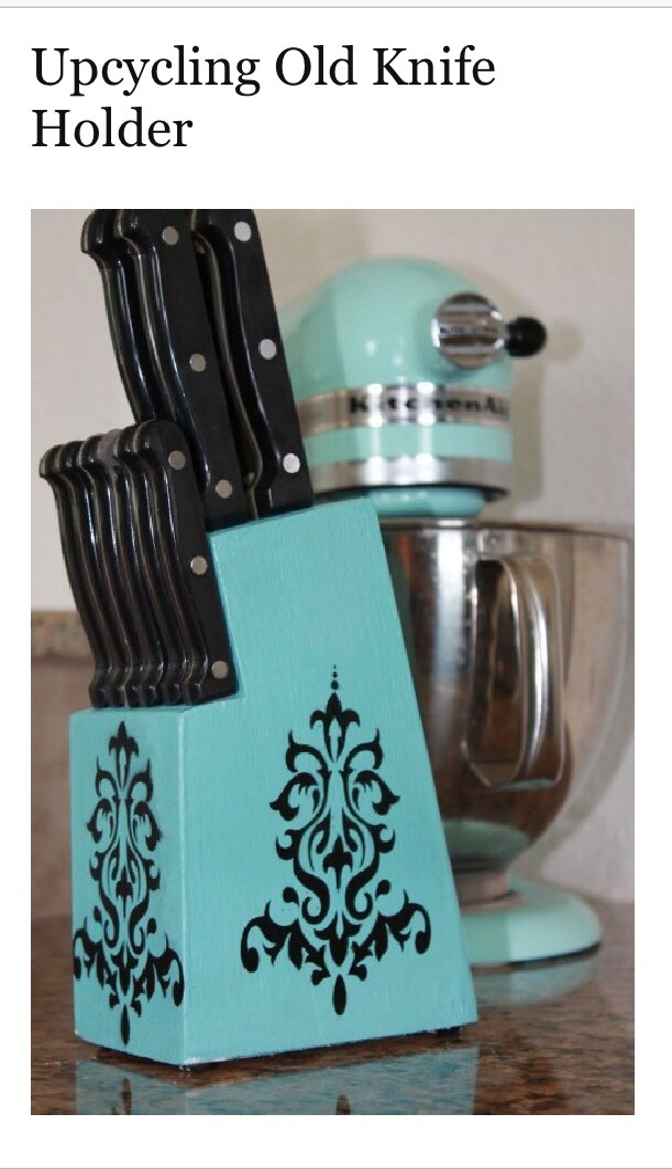 -> Fave! this looks so modern
http://austinstaynplay.blogspot.com/2012/06/upcycling-old-knife-holder.html