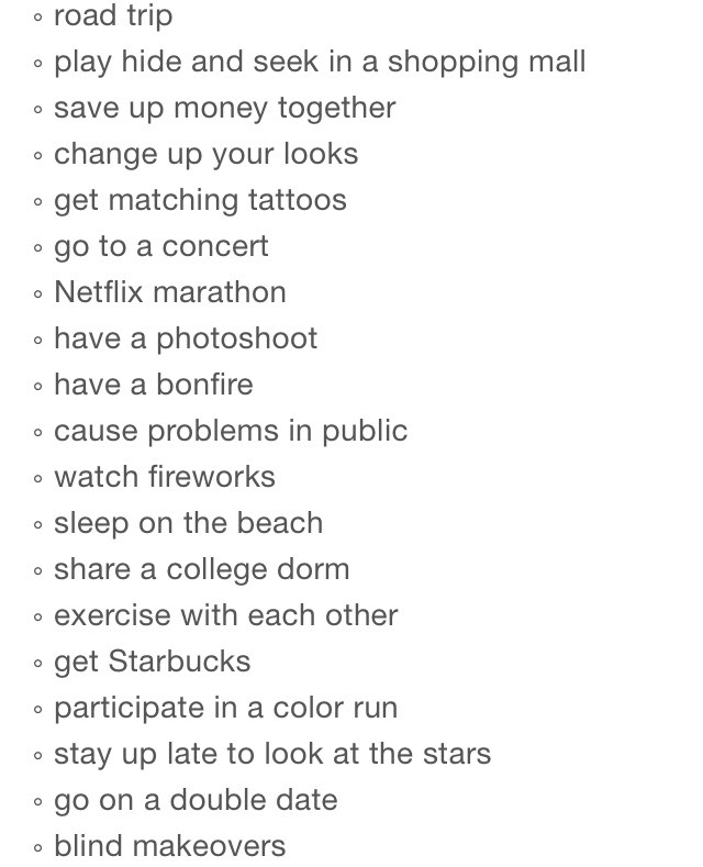 Ultimate bestfriend bucketlist 👭💕🌊
