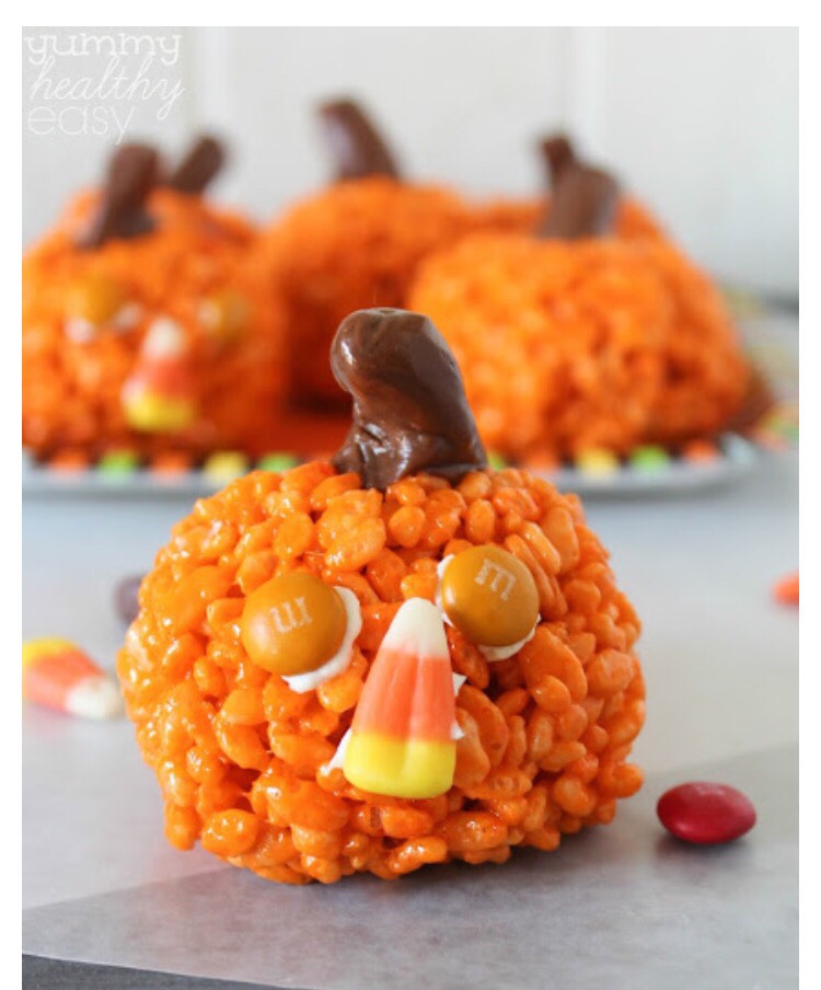 Easy Pumpkin Crispy Treat!!! 🎃🍃🍂