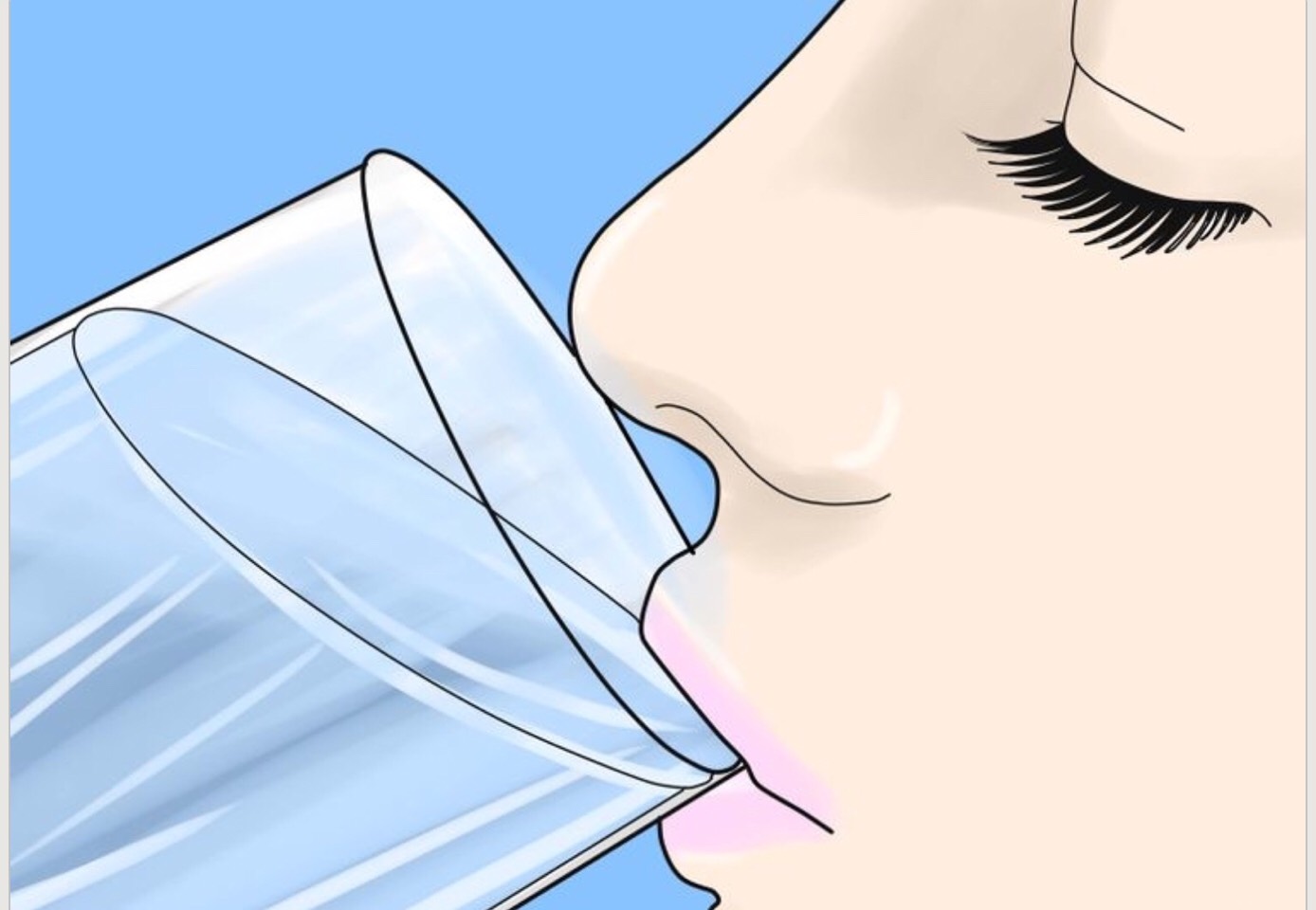 Drink plenty of water. If you're dehydrated, it'll show in your hair. Your hair will become dry, dull, and more prone to breakage. That's means drinking water is an easy and absolutely essential part of growing longer hair. You'll see a difference in no time!