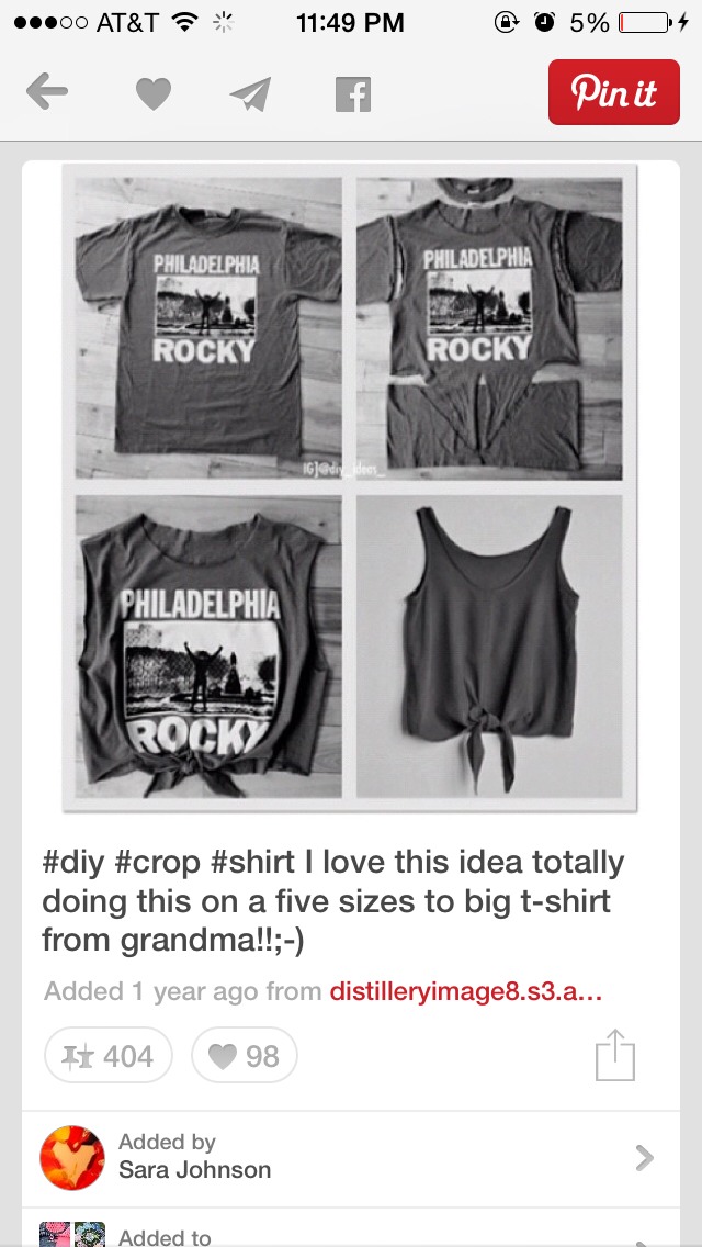 DIY  Crop Tops From T-shits