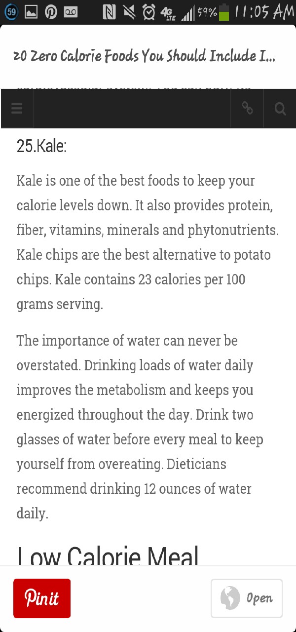 25 Zero Calorie Foods!