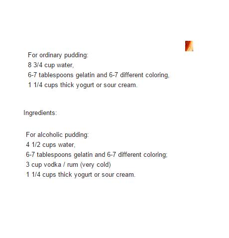 Rainbow Gelatin Pudding For Everyone