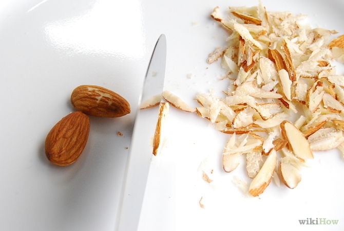 30 grams of almond shavings