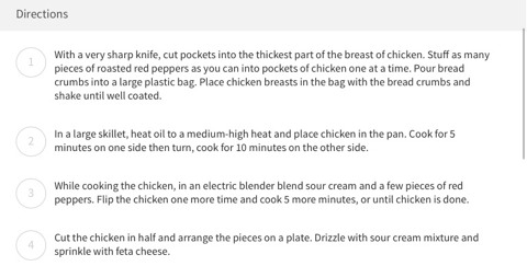 Roasted Red Pepper Chicken.
