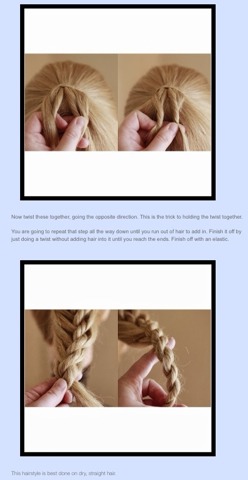 Twisted Ponytail Tutorial.