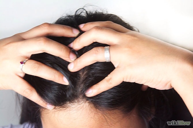 Massage your head/ scalp as often as possible for better blood flow