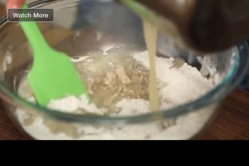 Bring liquids to a boil & then slowly add to flour. Mix well