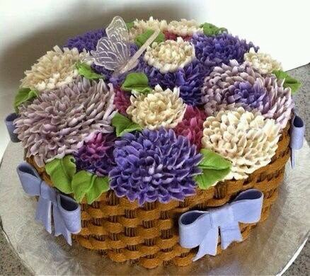Flower Basket Cake