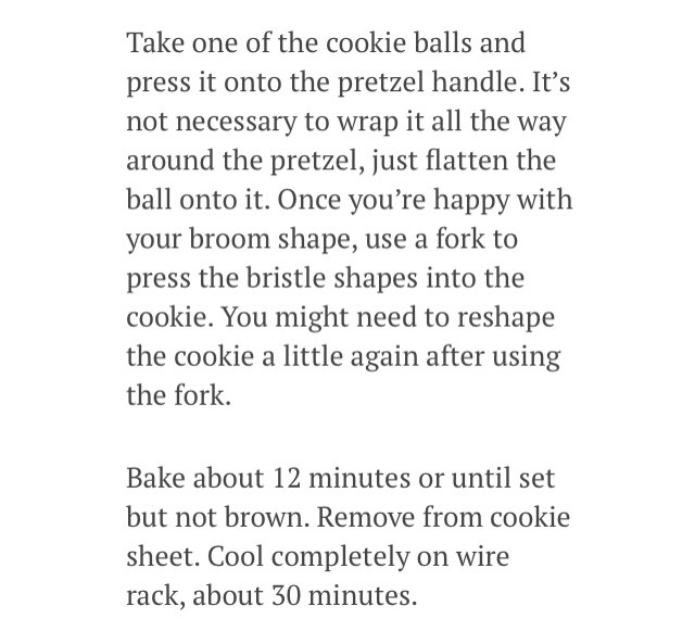 Halloween Fun Witches Broom Stick Cookies