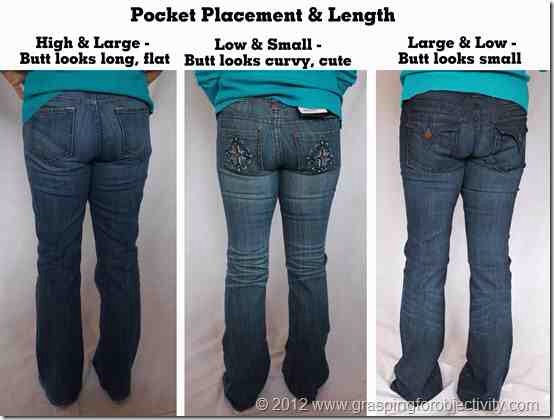 Always small and low pockets if it's emphasis u want. I hope this helps everyone! Like :)