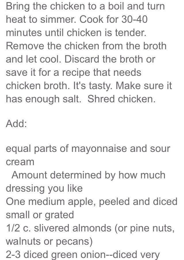 Apple Almond Chicken Salad๐๐๐๐๐๐