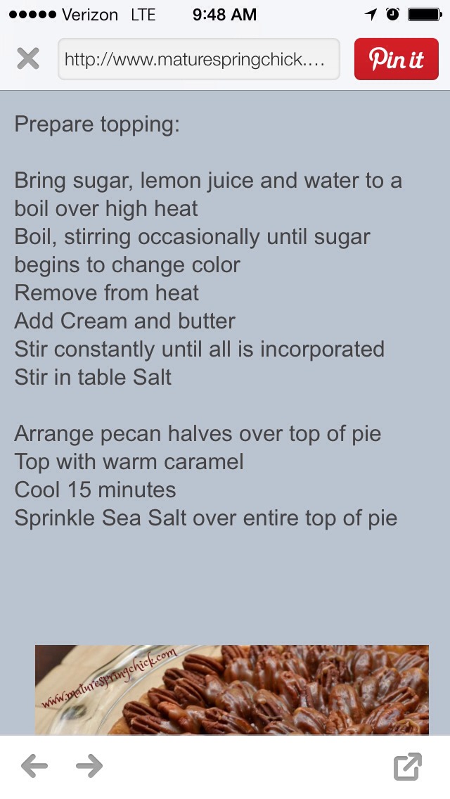 Salted Caramel Chocolate Pecan Pie!