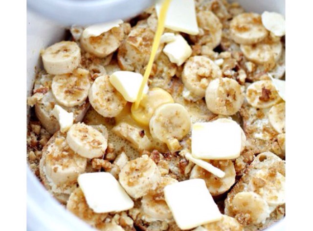 Crockpot Banana French Toast