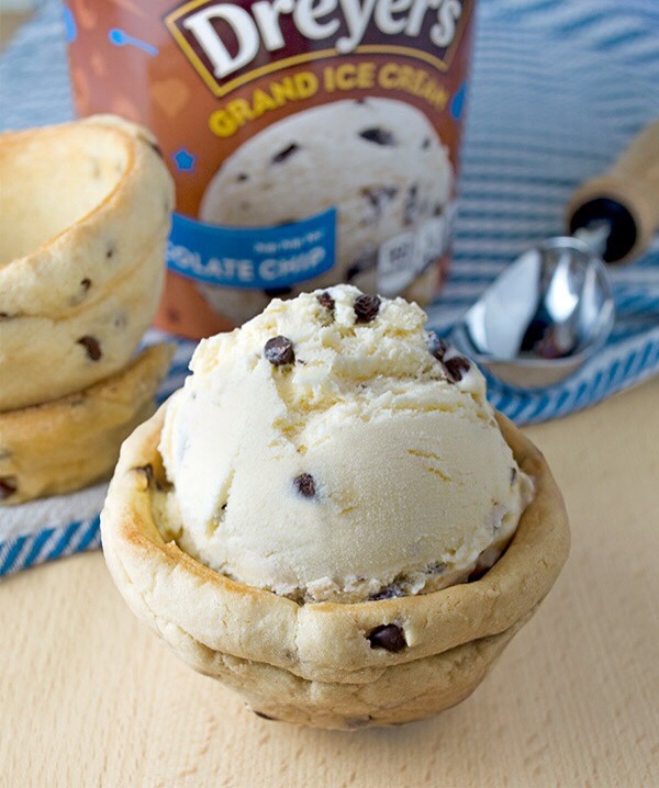 Ice Cream Cookie Bowls