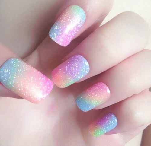 #springforward Pretty Pastel Nails