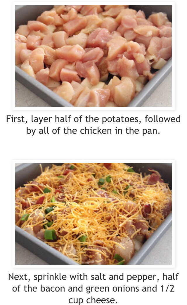 Potato & Chicken Casserole
