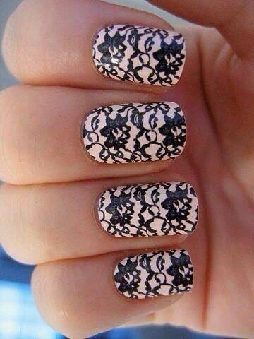 Lace Design Nails