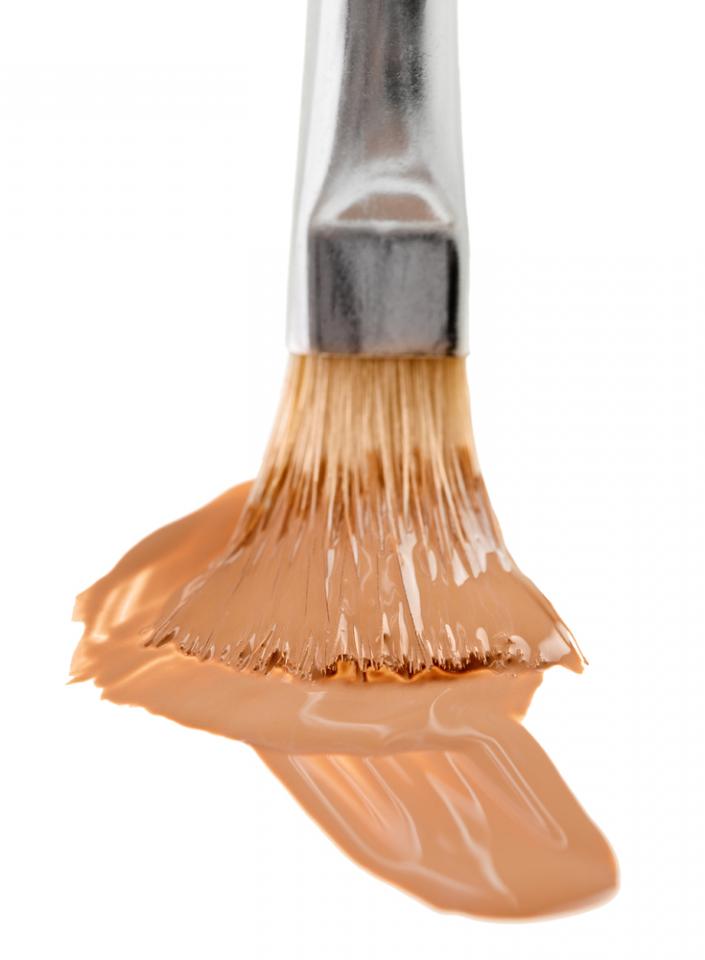 Makeup sponges help you apply make up, but not without a cost. They usually soak up more liquid foundation than what ends up on your face. You're wasting foundation and constantly buying new sponges. The fix? Get a foundation brush. You waste less foundation and it allows a more even application.