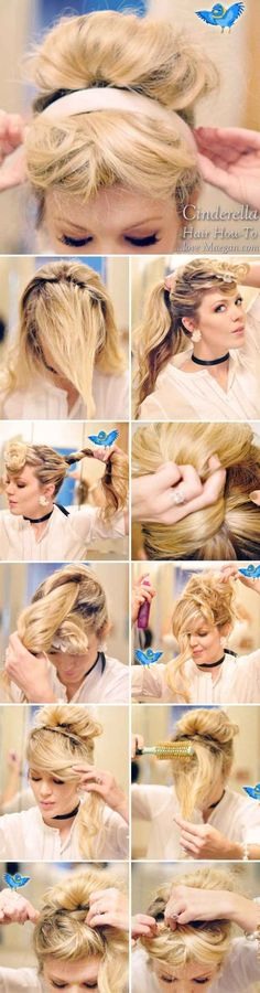 Disney Princess Eye Makeup & Hair Style Tutorial