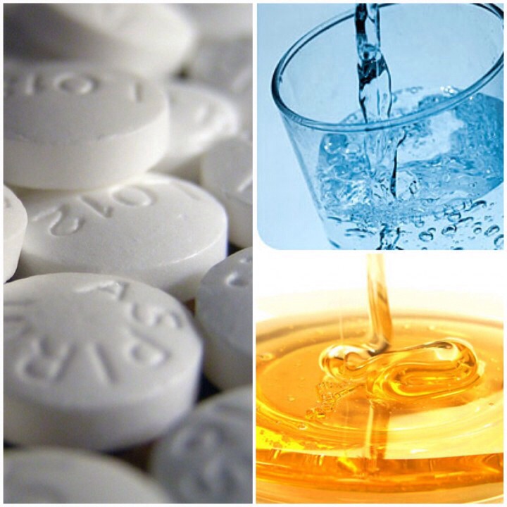 2. 'Crush an aspirin and add it to one tablespoon of honey,' says Lesley Reynolds. 'Apply the mixture to your spots and leave it on for several minutes. This should take help calm down the inflammation.'