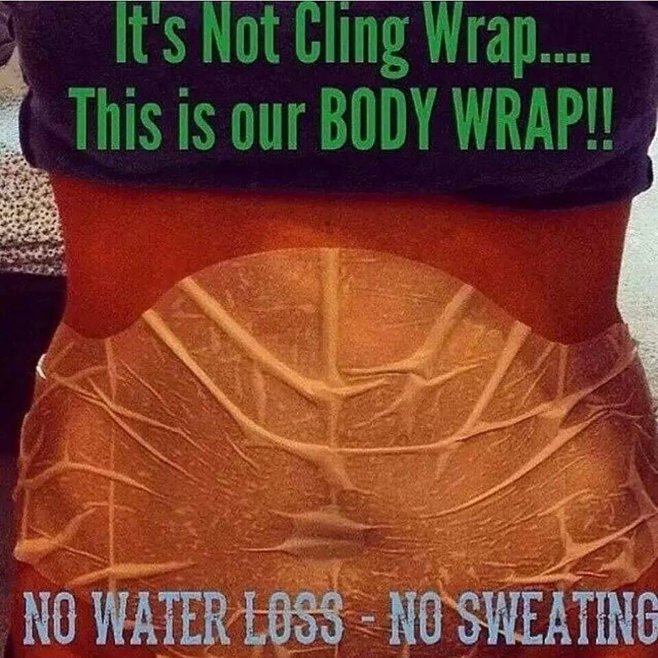 This is what the wrap looks like - it's not water loss and it won't make you sweat!
