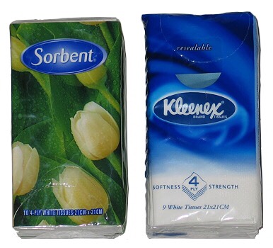 Tissues. If you have a cold these will be necessary. However these could come in handy at any time so are useful to have.