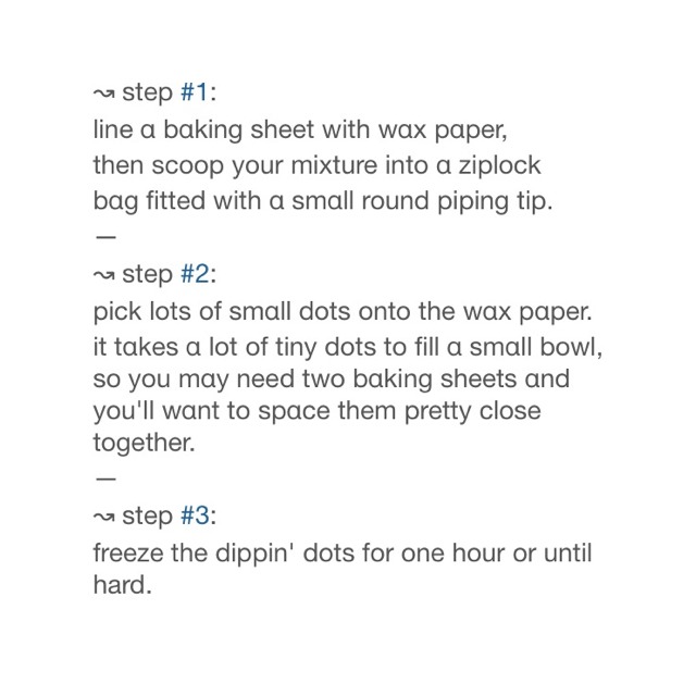 Homemade Dipping Dots