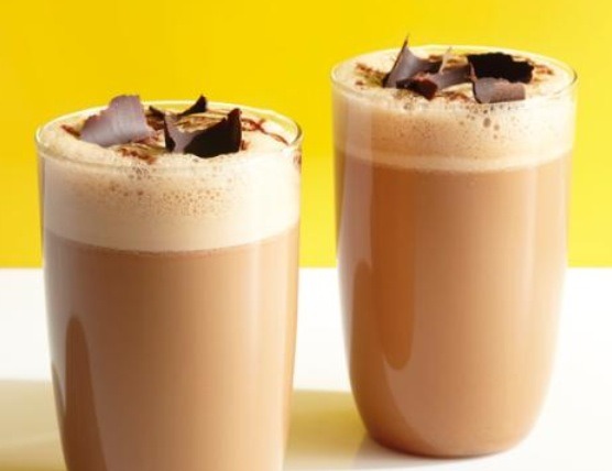 VIETNAMESE COFFEE SMOOTHIE
Blend:
1/2 cup chilled espresso or strong coffee
1/4 sweetened condensed milk
1 1/2 cup ice
Top with chocolate shavings or chocolate syrup(optional) 