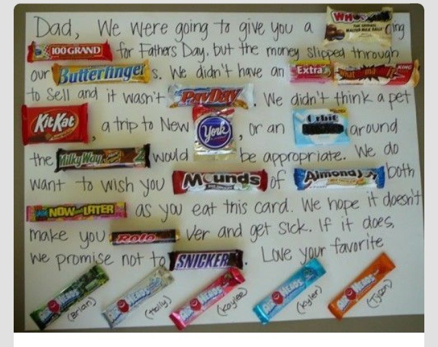 Make him a candy gram! 🍫🍬🍭