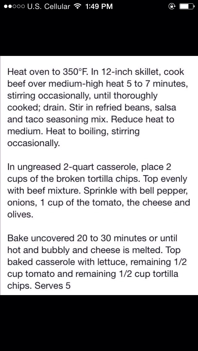 Beef And Been Taco Casserole