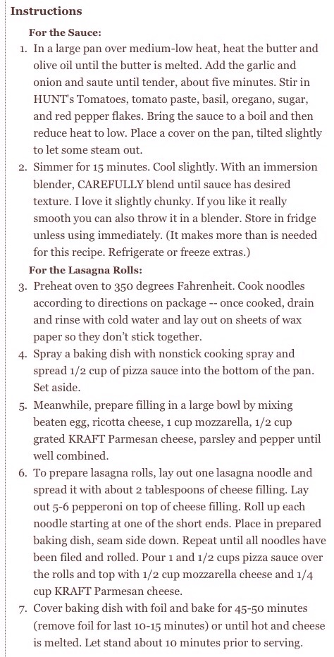 --->Pepperoni Pizza Lasagna Rolls<---
