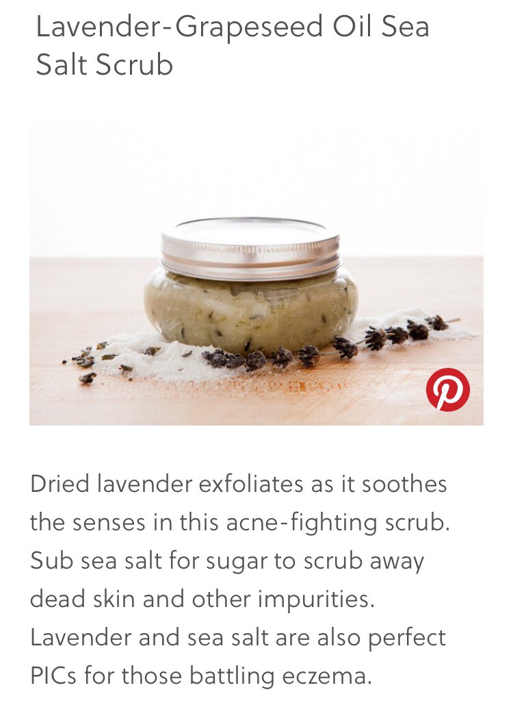 Lavender And Grape-seed Oil Sea-Salt Scrub.  