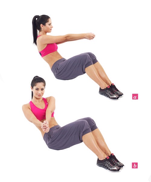 50 Russian twist (each side)