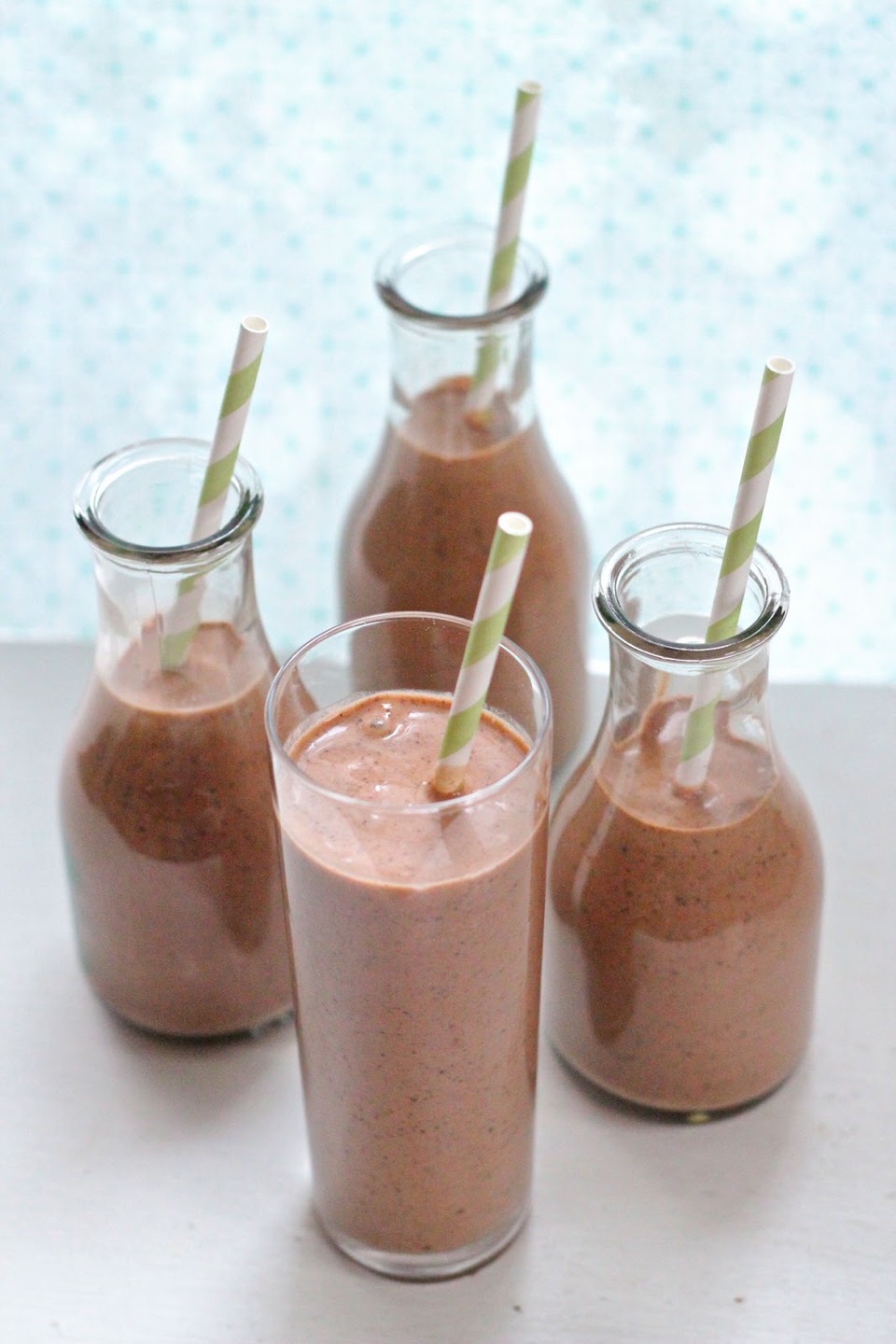 Yummy... You now have your homemade protein smoothie!!