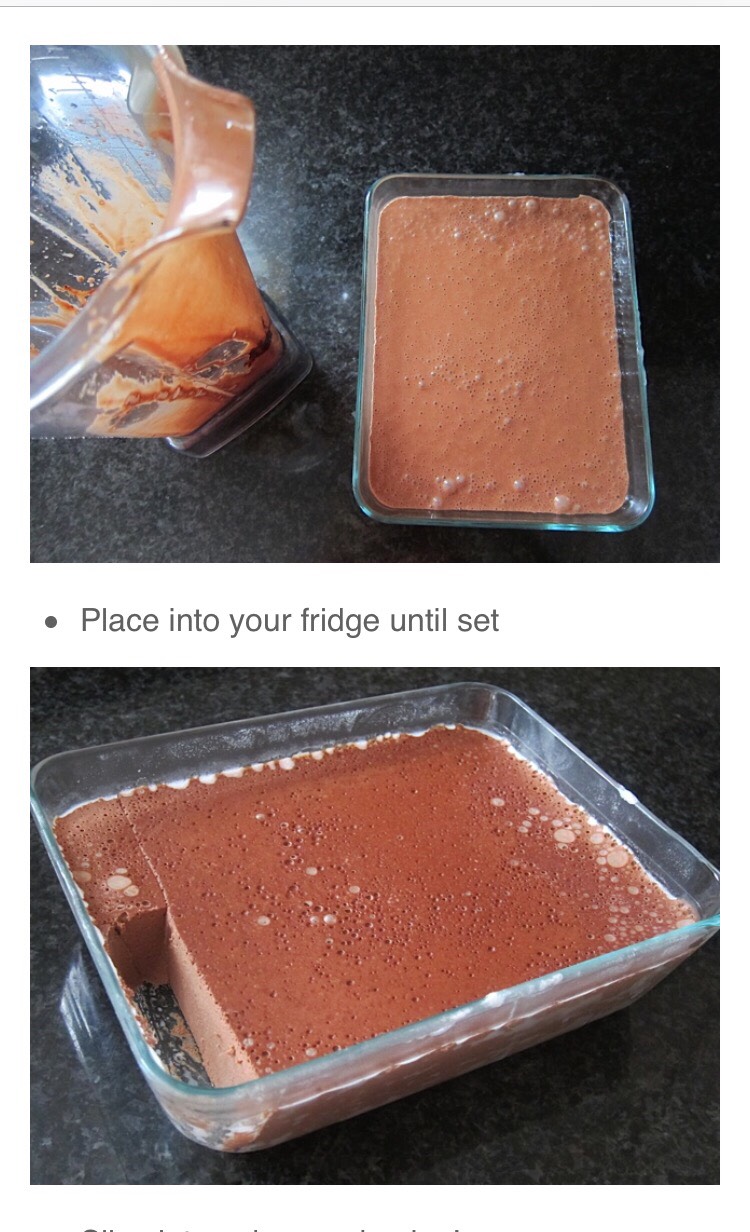 Healthy Hot Chocolate Squares