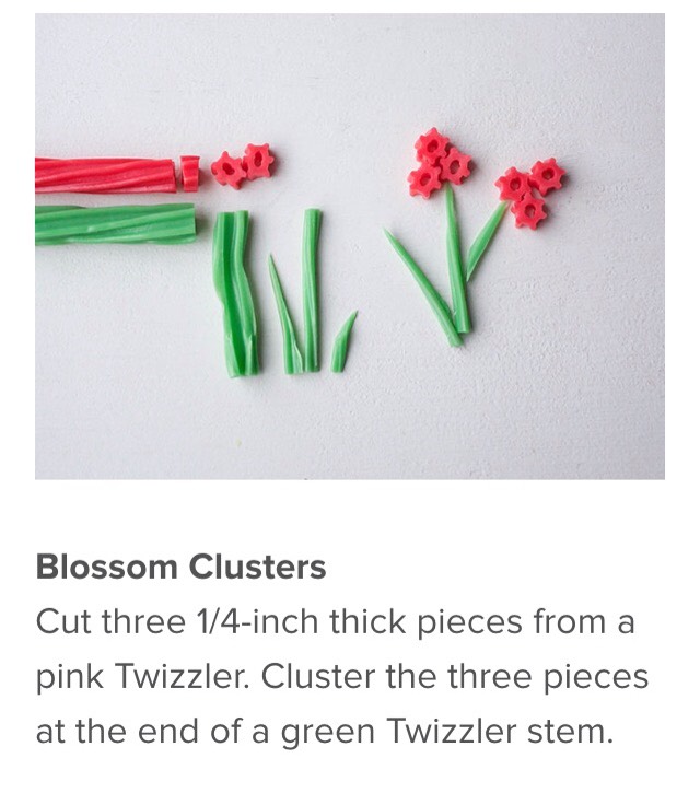 TWIZZLER FLOWER TOPPERS FOR THE PERFECT SPRING CAKE