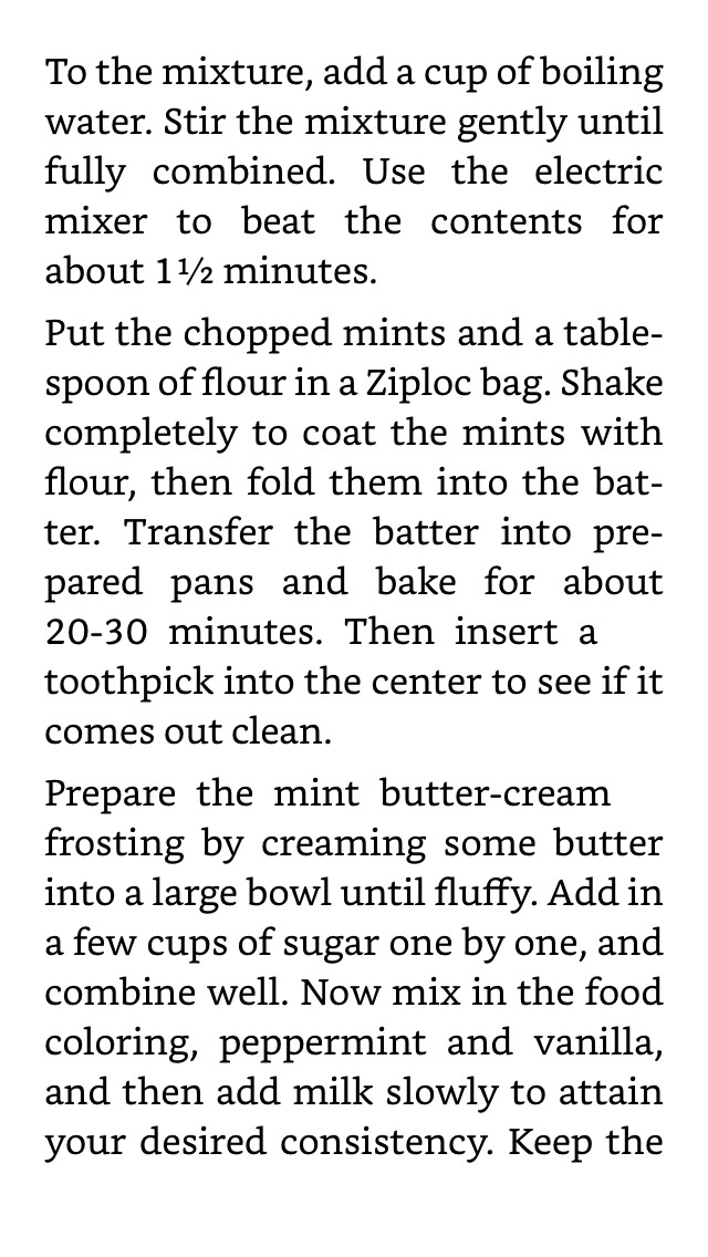 Mint Chocolate Cake Recipe 