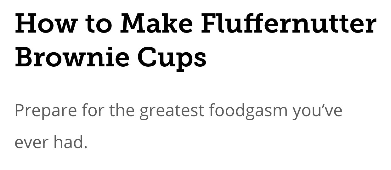 Fluffernutter Brownie Cups. ๐