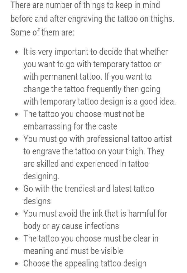 Sexy Thigh Tattoos And Designs For Women! 