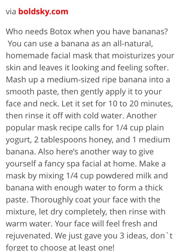 TOP 10 DIY BANANA BEAUTY PRODUCTS 🍌💁🍌